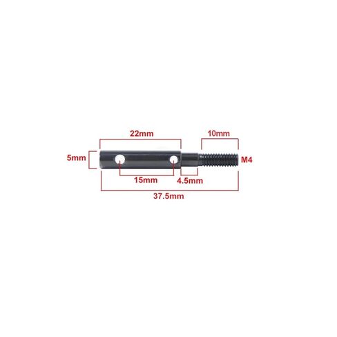 Hardened AR45P Universal Joint Driveshaft Straight Shaft for 1/10 RC Crawler Axial SCX10 III AR45 Portal Axle Gladiator Wrangler(for Rear axle) in Saudi Arabia
