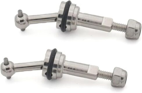 Rc Toys Parts For Wltoys For K969 K989 K979 P929 1/28 2PCS 2mm Extended Metal CVD For Universal Joint Shaft With M2 Nut RC Car Upgrades Parts(Silver) in Saudi Arabia