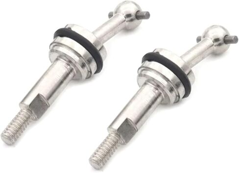 Rc Toys Parts For Wltoys For K969 K989 K979 P929 1/28 2PCS 2mm Extended Metal CVD For Universal Joint Shaft With M2 Nut RC Car Upgrades Parts(Silver) in Saudi Arabia