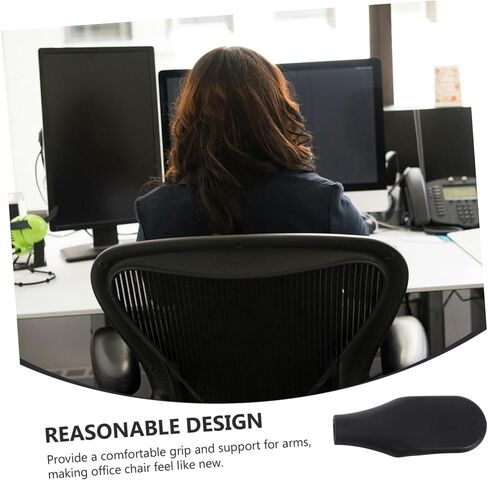jojofuny 4pcs Office Chair Armrests Armrest Replacement for Office Chairs Ergonomic Support for Enhanced Comfort and Sitting Posture in Saudi Arabia