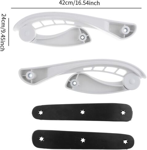 2X Office Chair Armrest Replacement Gaming Chairs Ergonomic Sturdy Adjustable Linkage Armrest Universal Parts Accessories in Kuwait