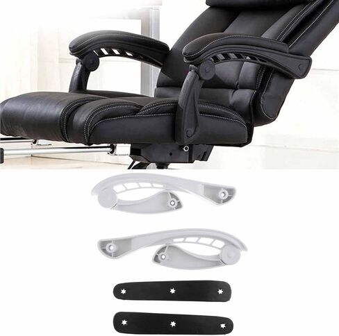 2X Office Chair Armrest Replacement Gaming Chairs Ergonomic Sturdy Adjustable Linkage Armrest Universal Parts Accessories in Kuwait
