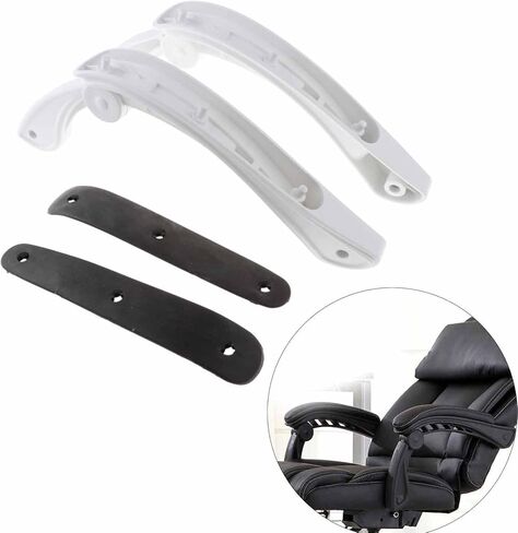 2X Office Chair Armrest Replacement Gaming Chairs Ergonomic Sturdy Adjustable Linkage Armrest Universal Parts Accessories in Kuwait