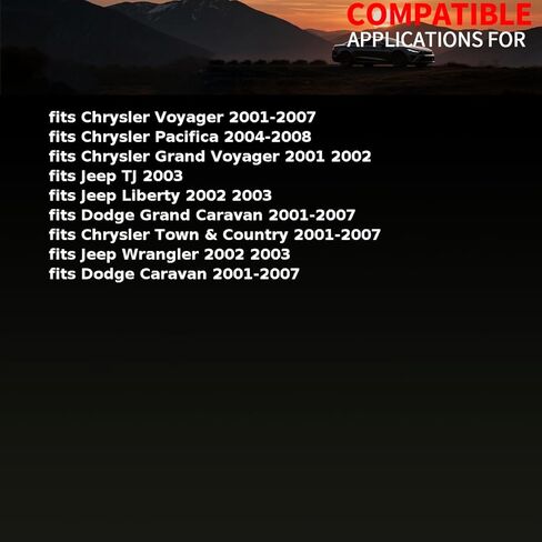 وحدة مروحة تبريد المحرك تناسب كرايسلر باسيفيكا، جراند فوييجر 2001-2008 تناسب دودج جراند كارافان 2001-2007 تناسب جيب ليبرتي، رانجلر 2002-2003 استبدال 68023332AA، 4868332AE 1 X in Saudi Arabia