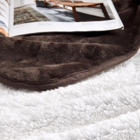 Waterproof Blanket for Bed Couch Sofa, Soft Liquid Pee Proof Pet Blanket for Dog Puppy Cat, Reversible Sherpa Fleece Blanket for Furniture Protector (Dark Purple, 30x40 inches) in Kuwait