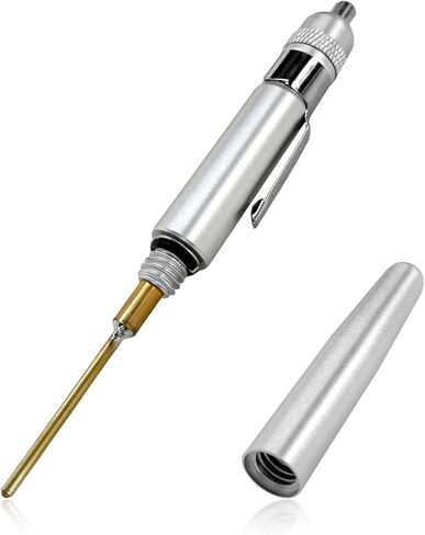 Precision Oiler, Aluminum Precision Oil Pen with Solid Needle & Pocket Clip, Lightweight Lube System Oiler Portable Oil Applicator for Machine Maintenance, Car Accessories in Saudi Arabia