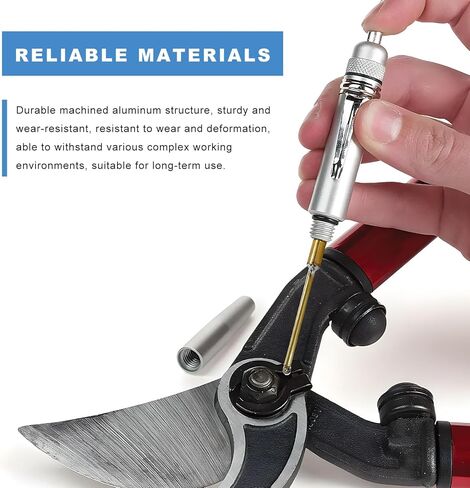 Precision Oiler, Aluminum Precision Oil Pen with Solid Needle & Pocket Clip, Lightweight Lube System Oiler Portable Oil Applicator for Machine Maintenance, Car Accessories in Saudi Arabia