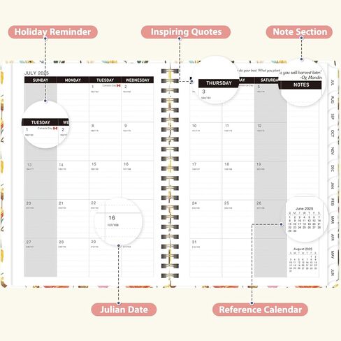 2026 Planner, Weekly and Monthly Calendar Planner, January - December 2026 Daily Agenda for Acadecmic Planning, School Office Supplies, Purple in Kuwait