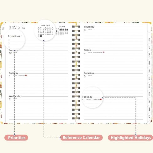 2026 Planner, Weekly and Monthly Calendar Planner, January - December 2026 Daily Agenda for Acadecmic Planning, School Office Supplies, Purple in Kuwait