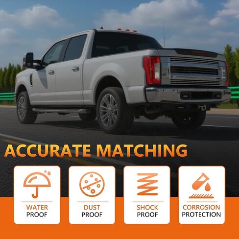 Tail Lights Compatible with 2017-2019 Ford F250 F350 F450 Super Duty Pickup Truck Taillights Rear Lights Brake Lamps (w/o Blind Spot), Left Tail Halogen Lights Replace# FO2800256 in Saudi Arabia