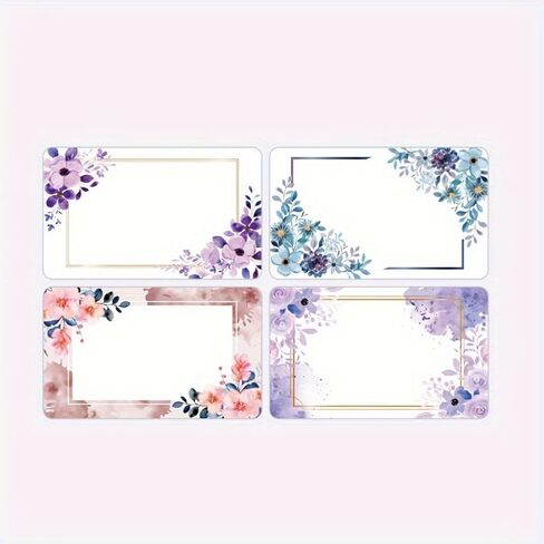 500pcs/2roll, Flowers Name Labels Kitchen Blank Handwritten Date Stickers Refrigerator Freezer Food Storage in Saudi Arabia