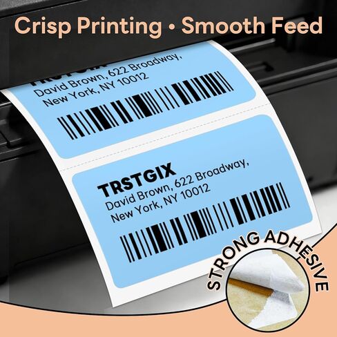 3" x 1" Direct Thermal Labels, Strong Adhesive Barcode & Return Address Stickers Compatible with Zebra, Rollo, Munbyn & Most Desktop Thermal Printers (12 Rolls / 15600 Labels), TRSTGIX in Saudi Arabia