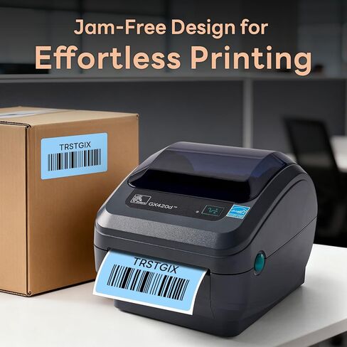 3" x 1" Direct Thermal Labels, Strong Adhesive Barcode & Return Address Stickers Compatible with Zebra, Rollo, Munbyn & Most Desktop Thermal Printers (12 Rolls / 15600 Labels), TRSTGIX in Saudi Arabia