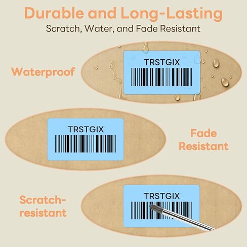 3" x 1" Direct Thermal Labels, Strong Adhesive Barcode & Return Address Stickers Compatible with Zebra, Rollo, Munbyn & Most Desktop Thermal Printers (12 Rolls / 15600 Labels), TRSTGIX in Saudi Arabia