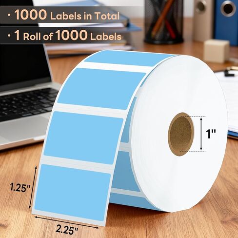 3" x 1" Direct Thermal Labels, Strong Adhesive Barcode & Return Address Stickers Compatible with Zebra, Rollo, Munbyn & Most Desktop Thermal Printers (12 Rolls / 15600 Labels), TRSTGIX in Saudi Arabia