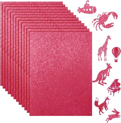 28 Sheets Purple Glitter Cardstock Paper, 8.5 x 11 Inch Thick Card for Invitations, Menus, Cards Making, Stationary Printing, Art Project, Scrapbook, Birthday Wedding Party Decoration in Saudi Arabia