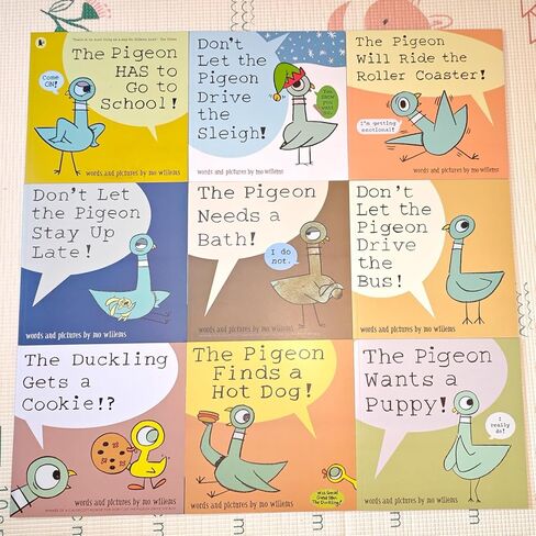 9 Pcs Mo Willems Pigeon Books Set Paperback Don't Let The Pigeon Series Books Collection Gift in Saudi Arabia