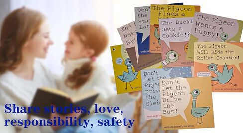 9 Pcs Mo Willems Pigeon Books Set Paperback Don't Let The Pigeon Series Books Collection Gift in Saudi Arabia