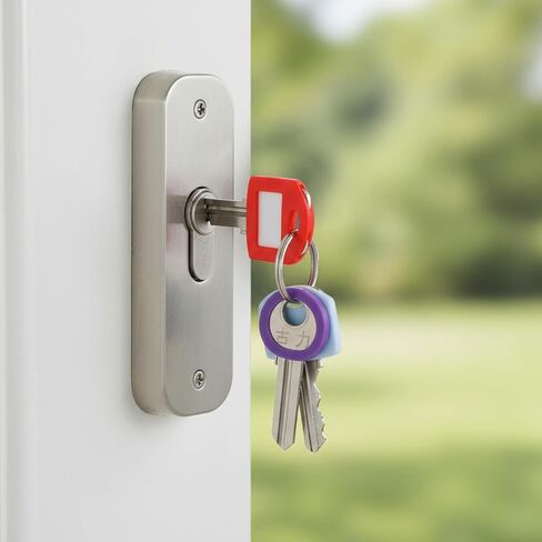 30Pcs Colored Silicone Key Covers Caps Set with Blank Printed Label, Key Tags Color Identifiers for House Keys 2 Styles Key Tags Fit Key Protectors for Easy to Classify in Saudi Arabia