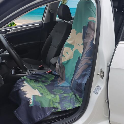 Car seat Cover Towel Front Seats for Beach Swimming, Sports, Camping,Yoga, Sweating. car seat Towel Easy to Clean, Protect from Damage by Sweat, Pets, and Scratches (Diamond, 1 Pcs) in Saudi Arabia