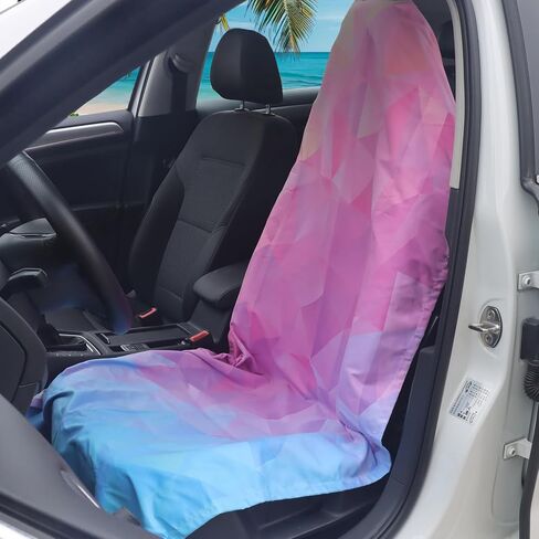 Car seat Cover Towel Front Seats for Beach Swimming, Sports, Camping,Yoga, Sweating. car seat Towel Easy to Clean, Protect from Damage by Sweat, Pets, and Scratches (Diamond, 1 Pcs) in Saudi Arabia