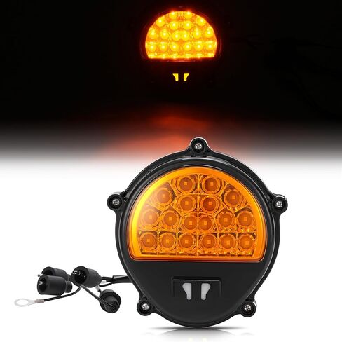 HECASA LED Pair Turn Signal Light Compatible with Humvee M35 M998 Replacement for 12422957 Turn Signal Lamp Yellow Lens Black Shell Driver&Passenger Side - 2Pcs in Saudi Arabia