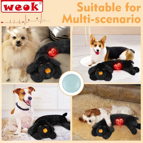 Heartbeat Puppy Toy, Comfort Cuddler Pillow, Dog Anxiety Relief Calming Aid,Heartbeat Stuffed Toy for Dogs,Puppy Heartbeat Toy Sleep Aid,Dog Heartbeat Toy for Pet in Saudi Arabia