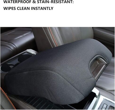 2mm Thick Neoprene Console Cover for Ford F150 F250 F350 F450 Expedition - Anti-Slip Armrest Protector, Pet Resistant in Saudi Arabia