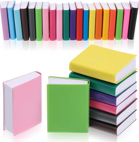 Xindojuz 20 PCS Miniature Books, 1:12 Scale Miniatures Dollhouse Books Assorted Colors Mini Brands Book for Crafts Doll House Model Decoration Accessories Gifts for Boys Girls Bedroom Study Room in Saudi Arabia