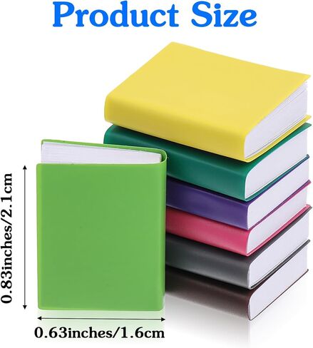 Xindojuz 20 PCS Miniature Books, 1:12 Scale Miniatures Dollhouse Books Assorted Colors Mini Brands Book for Crafts Doll House Model Decoration Accessories Gifts for Boys Girls Bedroom Study Room in Saudi Arabia