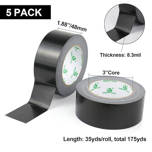 BOMEI PACK 4 عبوات من أشرطة شريط لاصق بيضاء، عبوات متعددة، 8.3 مل × 1.88 بوصة × 33 ياردة، حزمة قيمة كبيرة خالية من البقايا للحرف اليدوية والإصلاح in Saudi Arabia