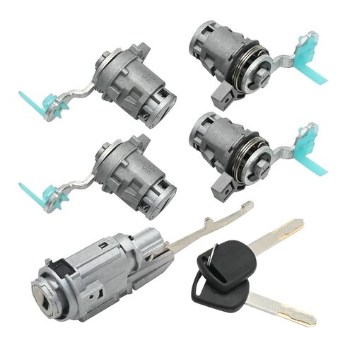 06351-TE0-A11 with 1 x Ignition Switch & 4 x Door Lock Cylinders & 2 x Keys Kit Replacement for Honda Civic CR-V Element ​​​​​​​S2000 2002-2011 Ignition Switch Cylinder and Door Lock Cylinder in Saudi Arabia