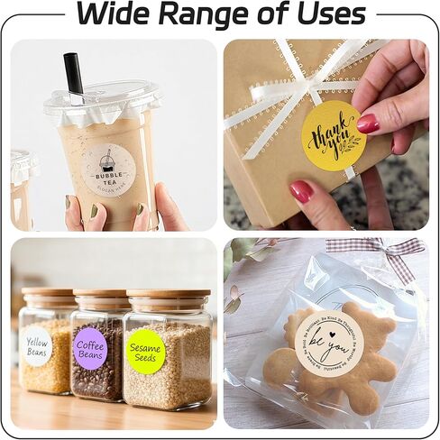 2 inch Dot Stickers Labels Circle Garage Sale Sticker 750Pcs Round Thermal Printer Stickers Printable Writable Price Labels for Yard Sale, Light Brown in Saudi Arabia