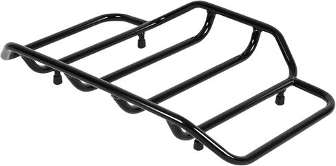 Luggage Trunk Rack Compatible with 1984-Later Harley Touring King, Chopped Tour-Trunk Carrier Lids Black Luggage Rack Carrier Powder Coated in Saudi Arabia