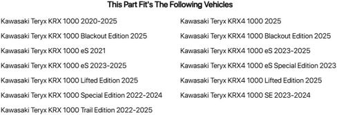 Tusk Cargo Barricade Black Powder Coated for Kawasaki Teryx KRX 1000 Trail Edition 2022-2025 in Saudi Arabia
