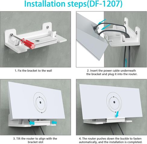 Starlink Gen 3 Wall Mount for Power Supply, Secure Mounting Kit for Starlink Standard V3 Power Supply Ethernet Adapter, Satellite Internet Kit Holder in Saudi Arabia