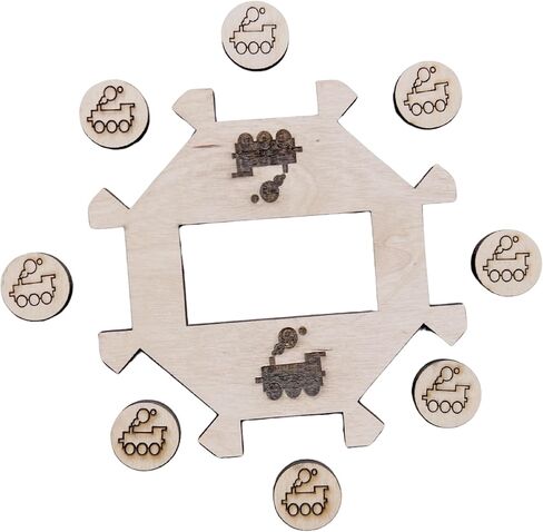 Mexican Train Dominoes Center Cards | Family Game Night Accessory for Chicken Foot Game | Personalized Standard Set | Gifts Party Lovers, Grandparents, Friends (Personalized) in Saudi Arabia