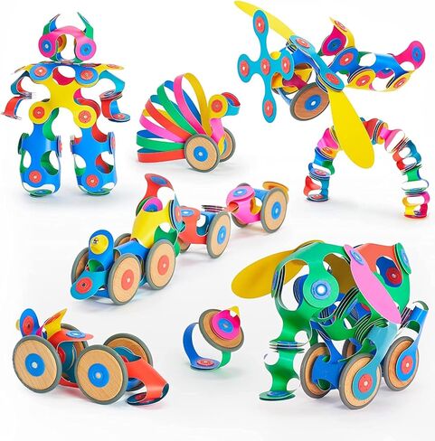 Clixo Mars Rover Pack - Glow-in-The-Dark Wheels Magnetic Building Toy - 30 Flexible Magnet Pieces for Galactic Exploration & Adventure. Award-nominated STEM Toy. Kids Gift & Travel Toy. Ages 6+ [New] in Kuwait