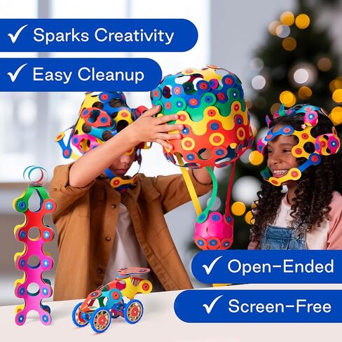 Clixo Mars Rover Pack - Glow-in-The-Dark Wheels Magnetic Building Toy - 30 Flexible Magnet Pieces for Galactic Exploration & Adventure. Award-nominated STEM Toy. Kids Gift & Travel Toy. Ages 6+ [New] in Kuwait