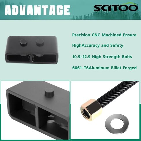 SCITOO 1.5 inch Rear Lift Blocks for Ford for F-150 2004-2020 Leveling Block Kit in Saudi Arabia