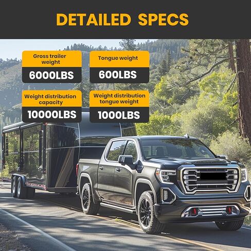 KUAFU Class 3 Trailer Hitch 2" Receiver Compatible with 2019-2024 GMC Sierra 1500 Chevy Chevrolet Silverado 1500 Black Towing Hitch in Saudi Arabia