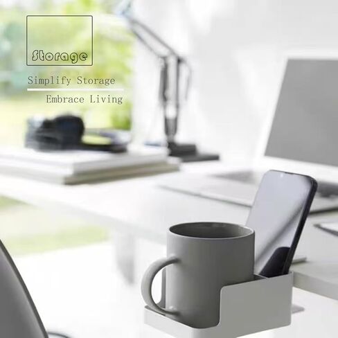 SiLong Desk Organizer with Adjustable Clamp – 2 - Color Multi - Compartment Storage for Phone, Pens & Small Items | Eco - Friendly, Space - Saving Office & Home Solution for Tidy Workspaces (Black) in Saudi Arabia