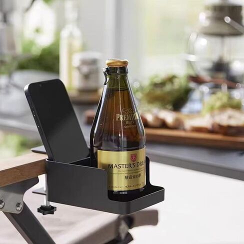 SiLong Desk Organizer with Adjustable Clamp – 2 - Color Multi - Compartment Storage for Phone, Pens & Small Items | Eco - Friendly, Space - Saving Office & Home Solution for Tidy Workspaces (Black) in Saudi Arabia