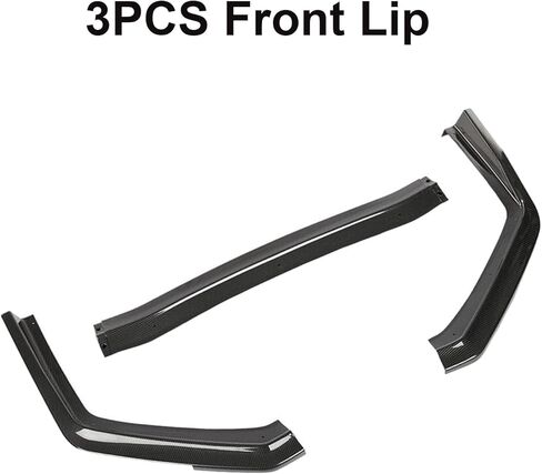 3PCS Front Lip Spoiler Splitter Fit for Subaru WRX STI 2015-2021 Sedan CS Style Glossy Black in Saudi Arabia