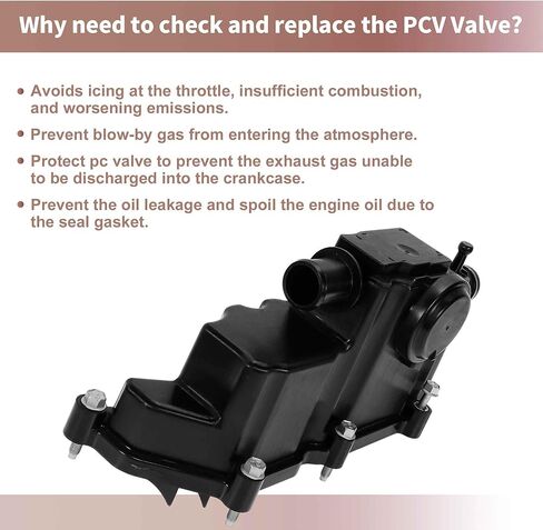 ACROPIX No.LR110464 PCV Valve for Land Rover Discovery Sport 2018-2021 Positive Crankcase Ventilation Valve Washer Plastic Metal Black 1 Set in Saudi Arabia