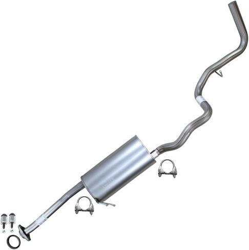 Northeastern Exhaust | Stainless Steel Intermediate Pipe, Muffler, & Tail Pipe Exhaust System Kit Compatible for Ford Ranger 2004-2011 4.0L | 112" WB | Free Gasket, Clamps & Spring Bolt Kit Included in Saudi Arabia