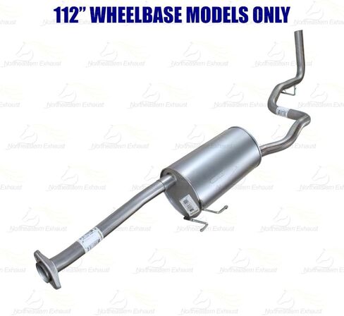 Northeastern Exhaust | Stainless Steel Intermediate Pipe, Muffler, & Tail Pipe Exhaust System Kit Compatible for Ford Ranger 2004-2011 4.0L | 112" WB | Free Gasket, Clamps & Spring Bolt Kit Included in Saudi Arabia