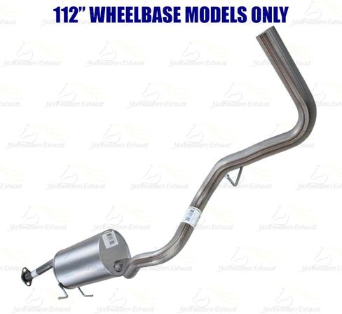Northeastern Exhaust | Stainless Steel Intermediate Pipe, Muffler, & Tail Pipe Exhaust System Kit Compatible for Ford Ranger 2004-2011 4.0L | 112" WB | Free Gasket, Clamps & Spring Bolt Kit Included in Saudi Arabia