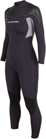 Henderson Women's Thermoprene Pro Wetsuit 5mm Back Zip Fullsuit Black in Kuwait
