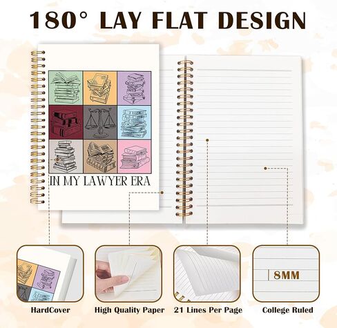 in My Lawyer Era Spiral Notebook 5.5x8.3, Lawyer Gifts for Women Men Journal for Writing, Attorney Gifts Notebook Journal for Note Taking, Law Office School Supplies in Saudi Arabia